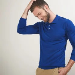 Maison Montagut Pull Col Polo En Laine Merinos - Beni><noscript><img width=