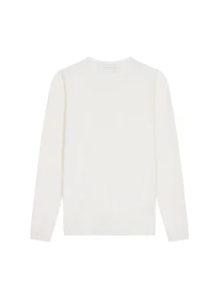 Maison Montagut Pull Col Rond A Point Jersey En Laine Merinos - Asena><noscript><img width=