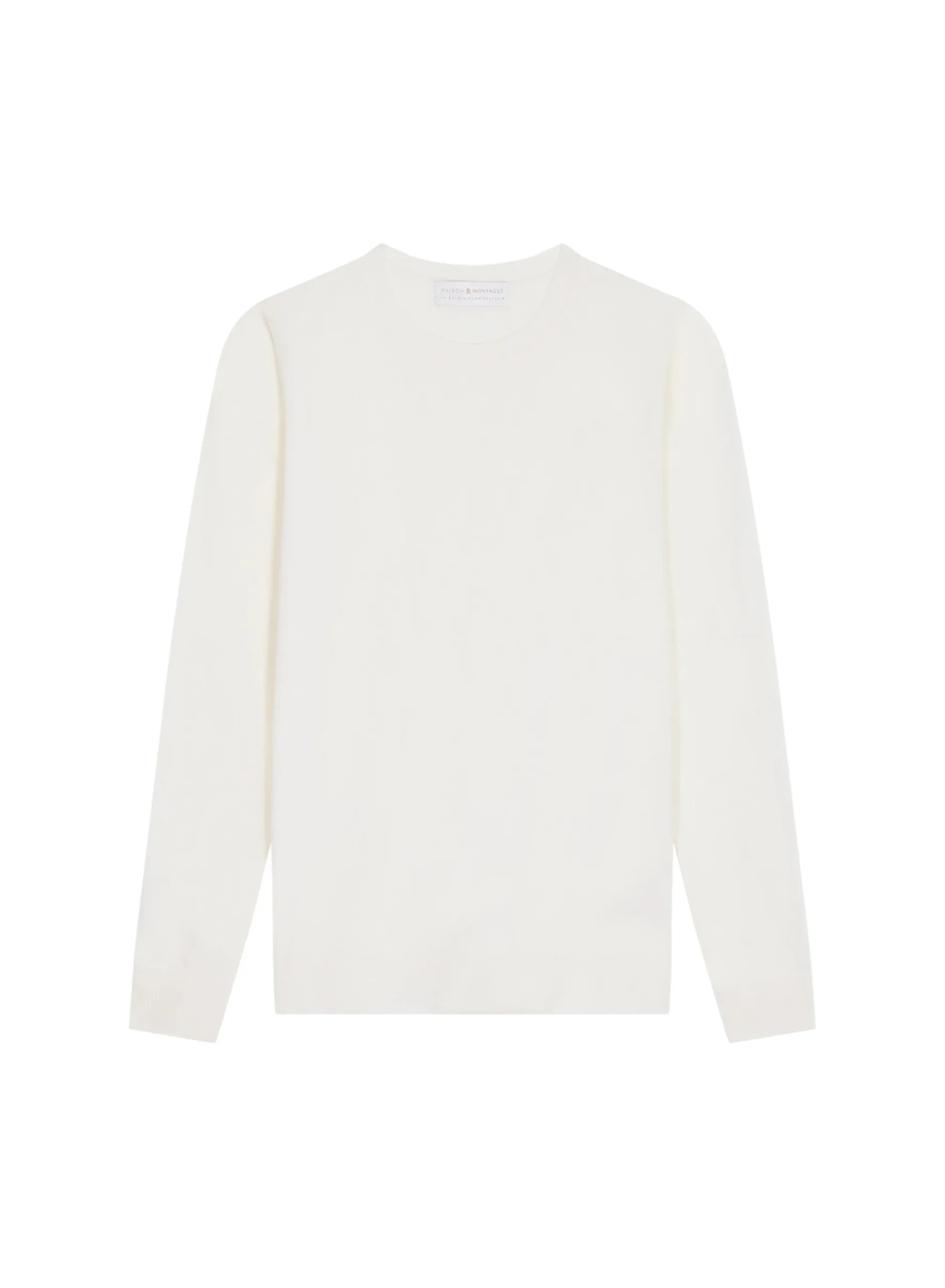 Maison Montagut Pull Col Rond A Point Jersey En Laine Merinos - Asena>Femme Pulls