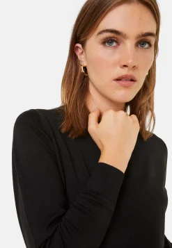 Maison Montagut Pull Col Rond A Point Jersey En Laine Merinos - Asena><noscript><img width=