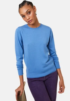 Maison Montagut Pull Col Rond A Point Jersey En Laine Merinos - Asena><noscript><img width=