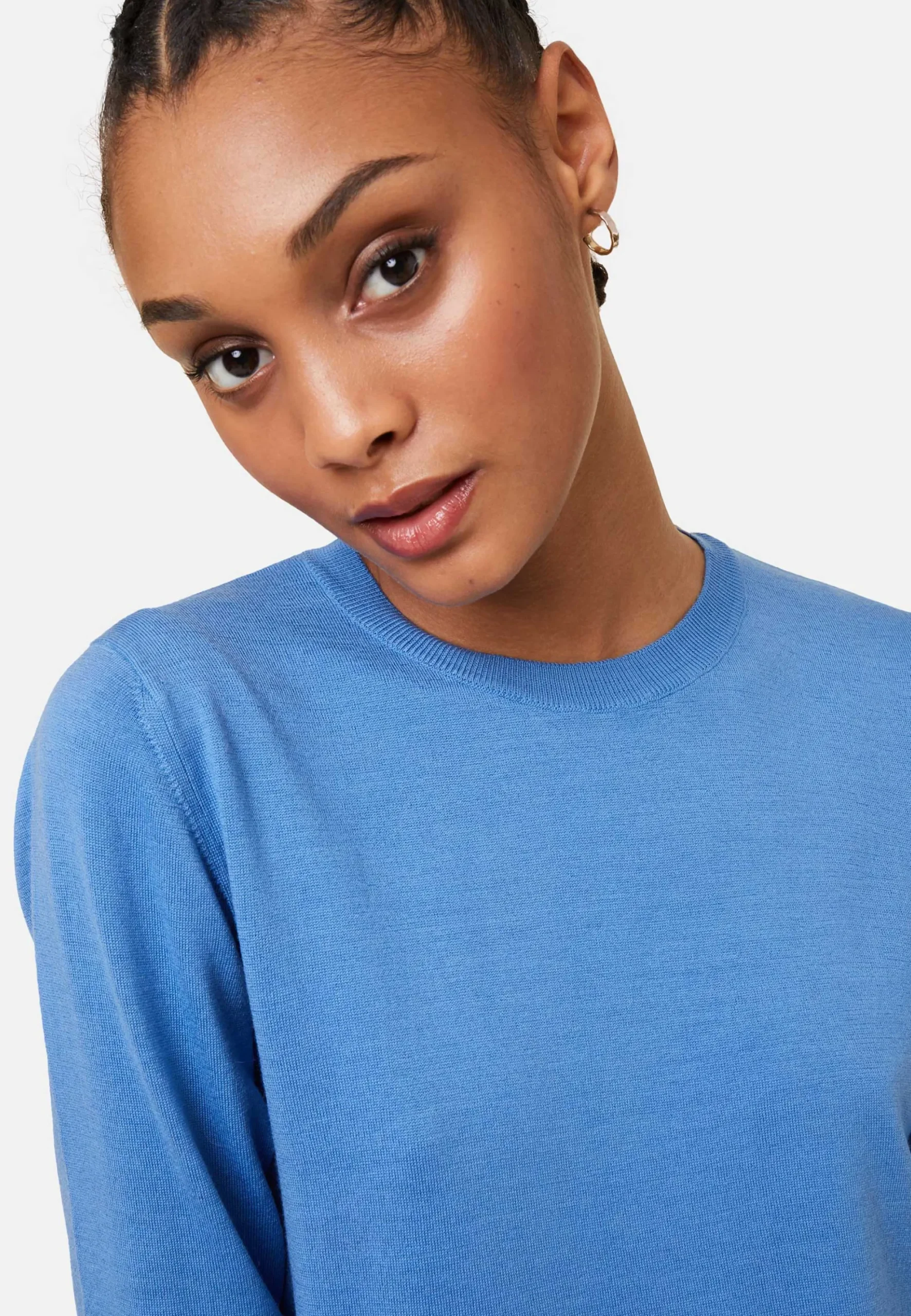 Maison Montagut Pull Col Rond A Point Jersey En Laine Merinos - Asena>Femme Pulls