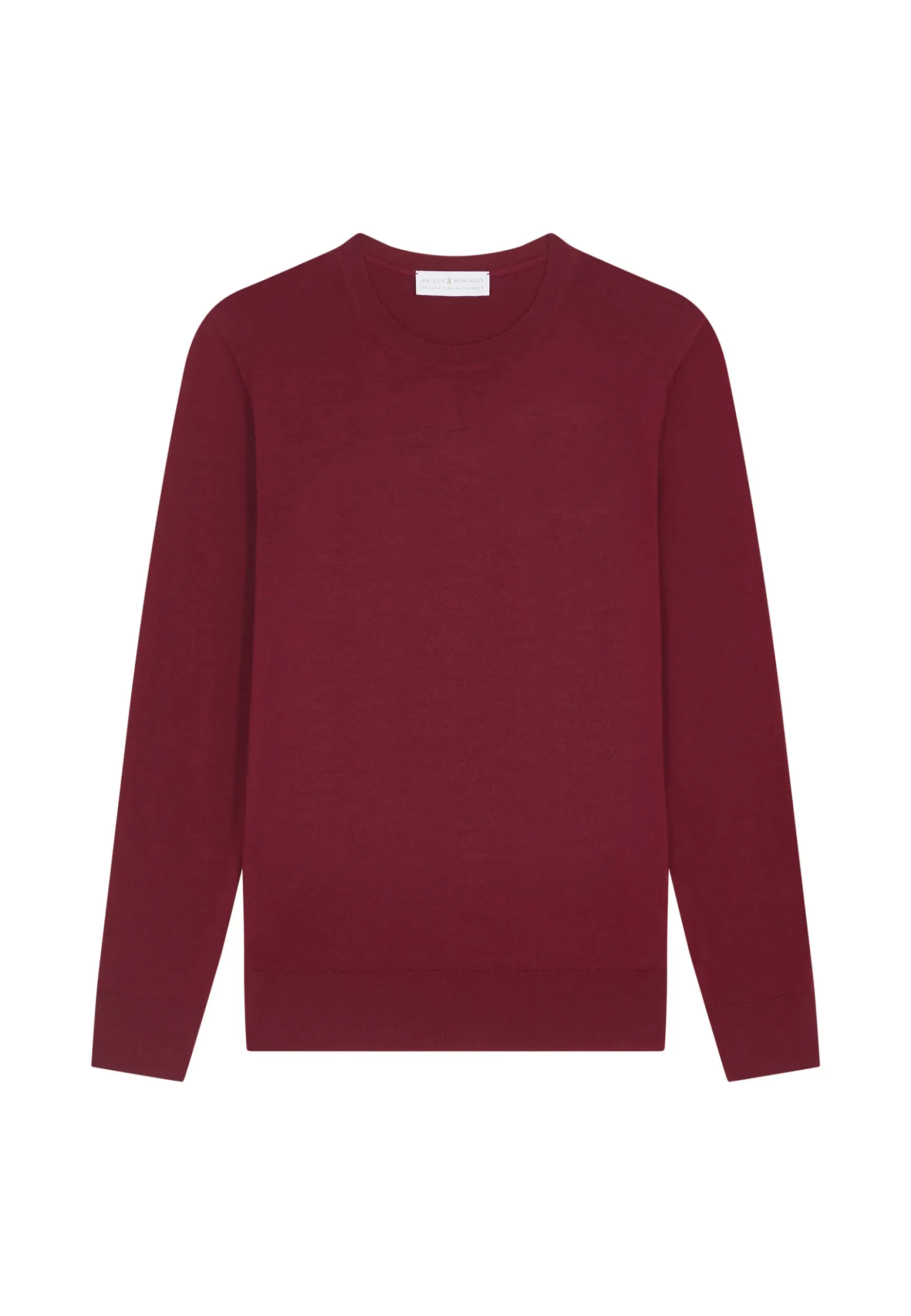 Maison Montagut Pull Col Rond A Point Jersey En Laine Merinos - Asena>Femme Pulls