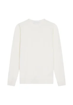 Maison Montagut Pull Col Rond A Point Jersey En Laine Merinos - Asena><noscript><img width=