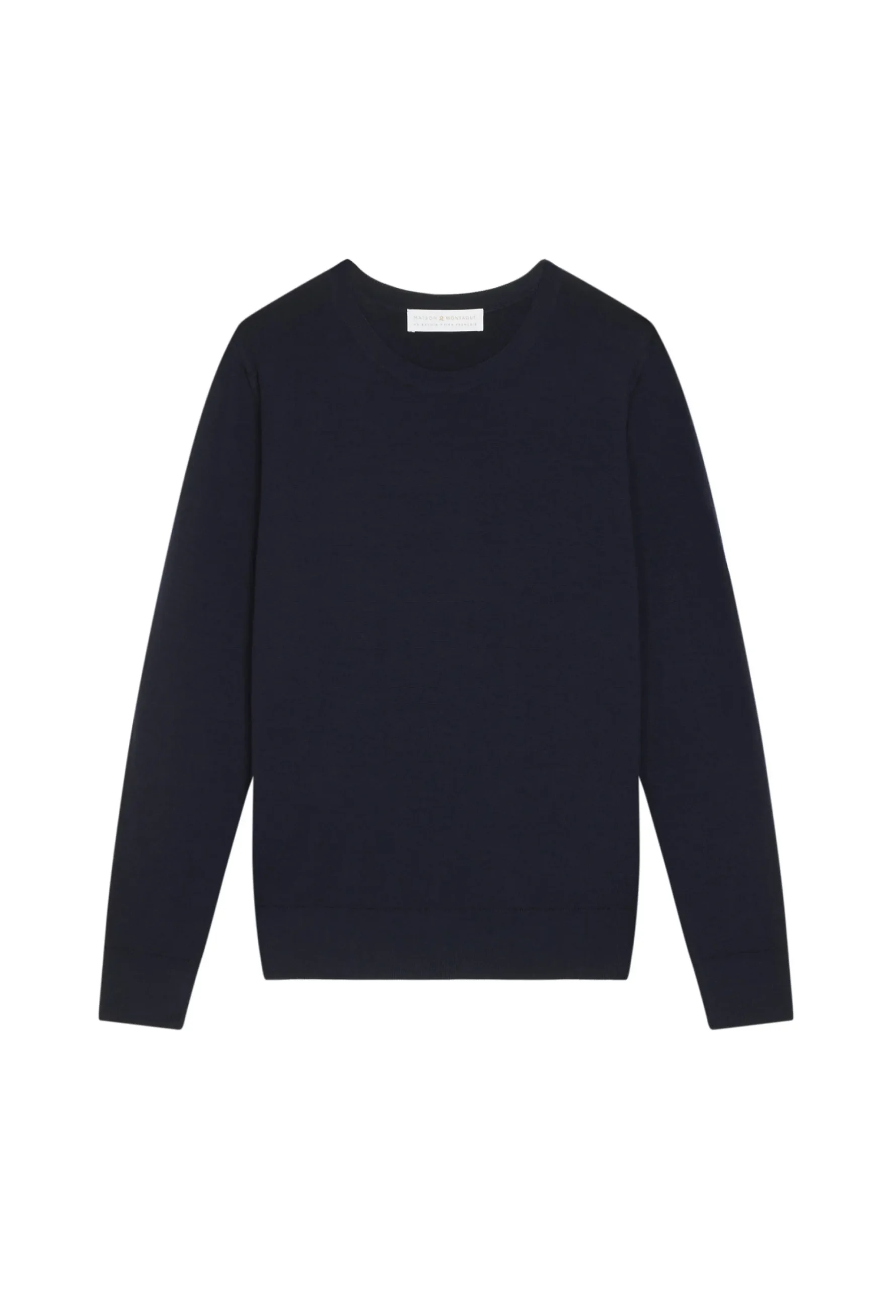 Maison Montagut Pull Col Rond A Point Jersey En Laine Merinos - Asena>Femme Pulls