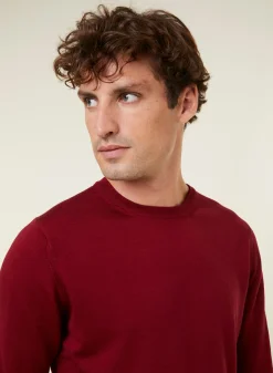 Maison Montagut Pull Col Rond Avec Logo En Laine Merinos - Eddie><noscript><img width=