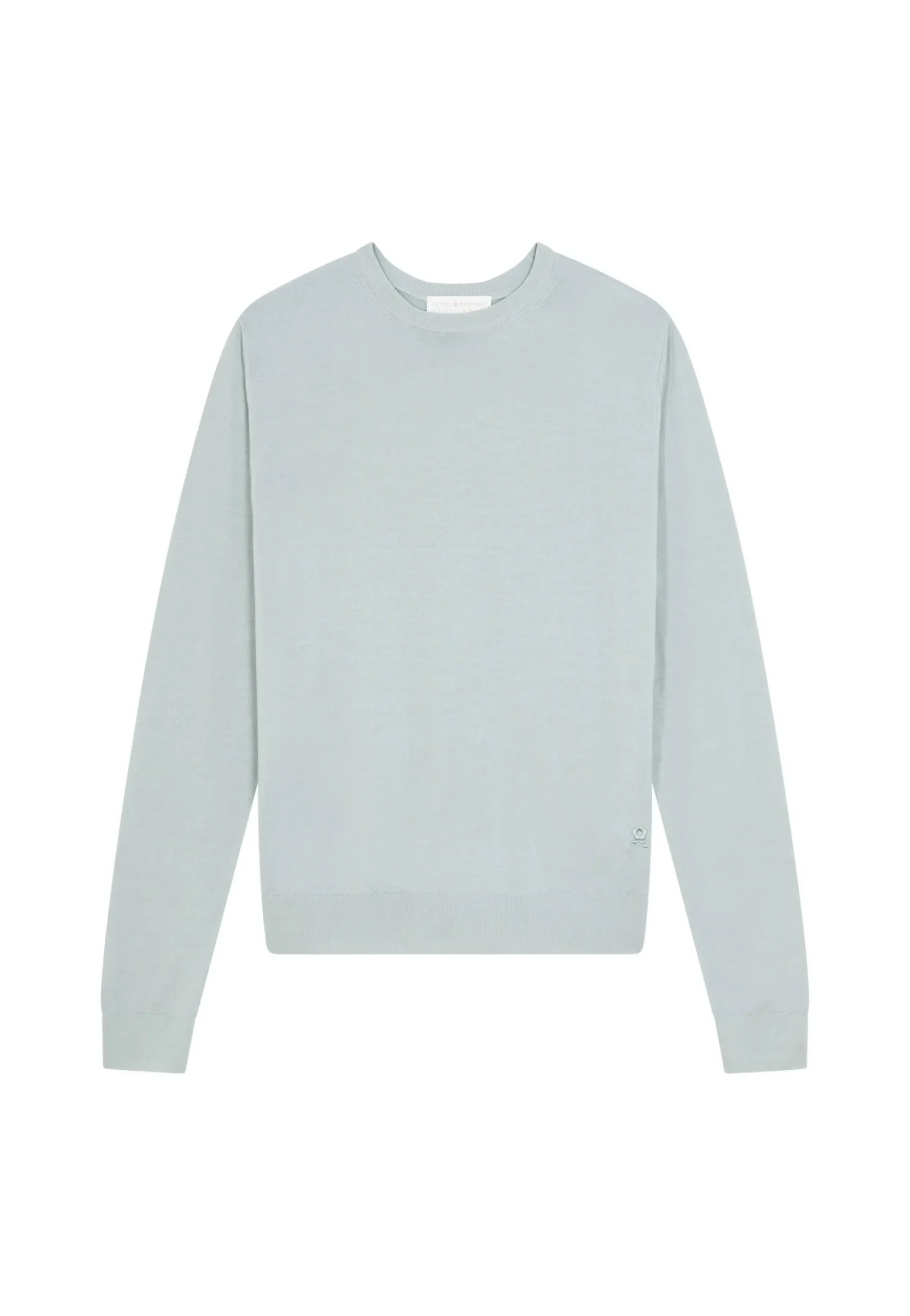 Maison Montagut Pull Col Rond Avec Logo En Laine Merinos - Eddie>Homme Pulls