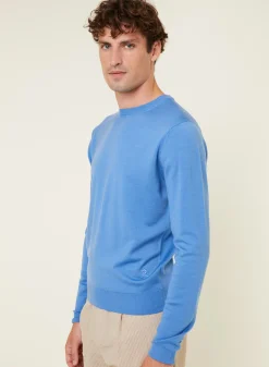 Maison Montagut Pull Col Rond Avec Logo En Laine Merinos - Eddie><noscript><img width=