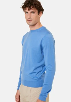 Maison Montagut Pull Col Rond Avec Logo En Laine Merinos - Eddie><noscript><img width=