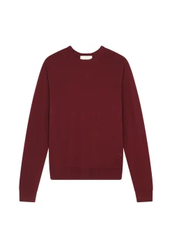 Maison Montagut Pull Col Rond Avec Logo En Laine Merinos - Eddie><noscript><img width=