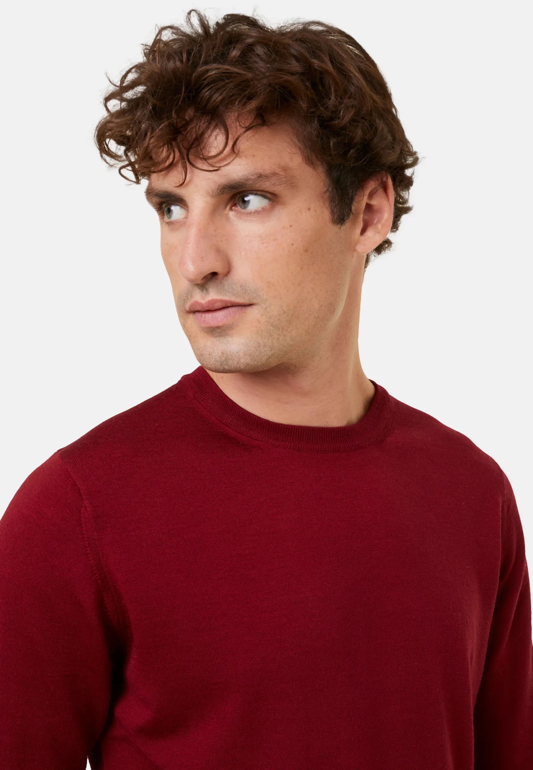 Maison Montagut Pull Col Rond Avec Logo En Laine Merinos - Eddie>Homme Pulls