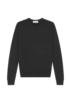 Maison Montagut Pull Col Rond Avec Logo En Laine Merinos - Eddie><noscript><img width=