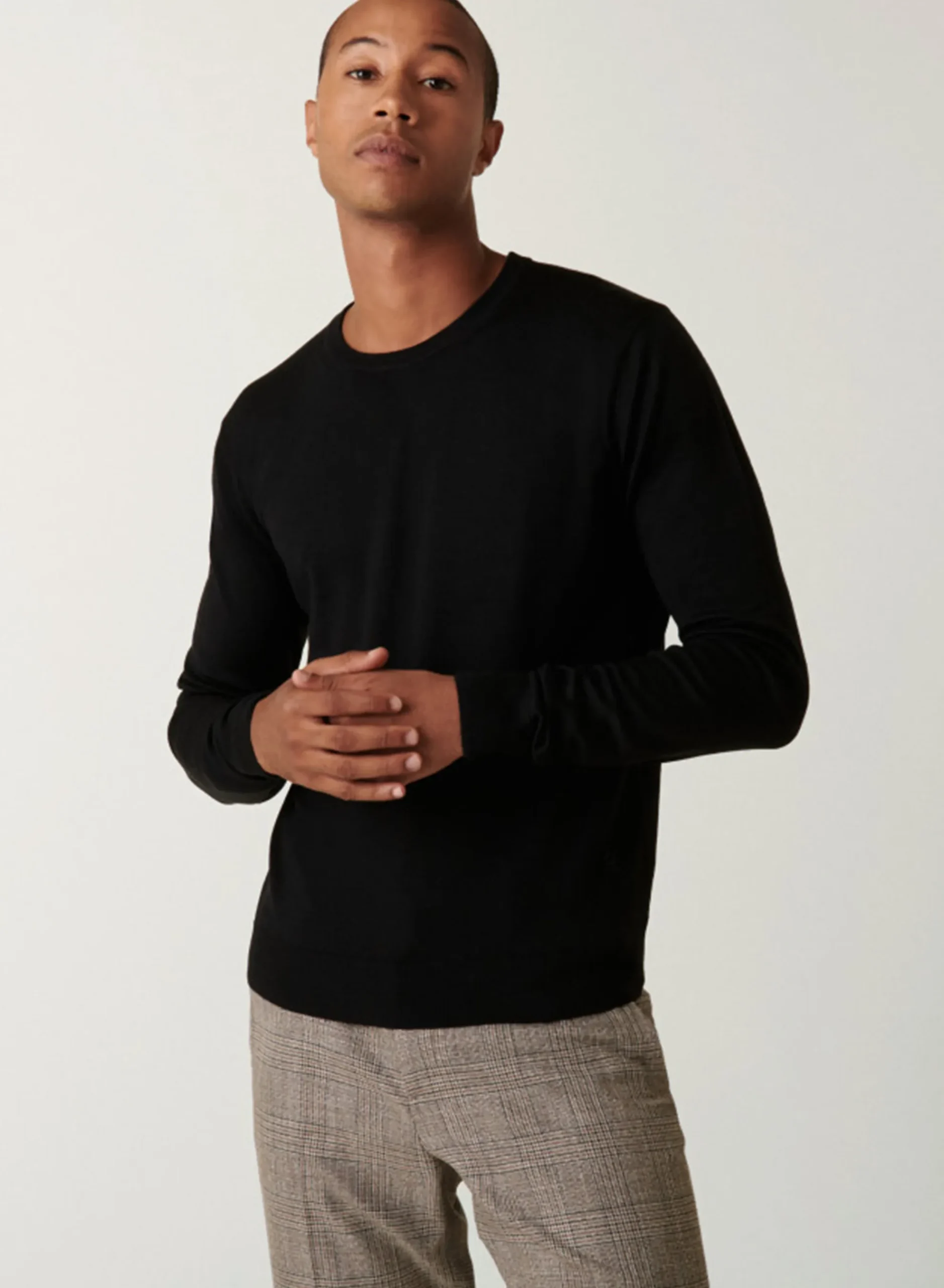 Maison Montagut Pull Col Rond Avec Logo En Laine Merinos - Eddie>Homme Pulls