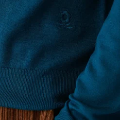 Maison Montagut Pull Col Rond Avec Logo En Laine Merinos - Eddie><noscript><img width=