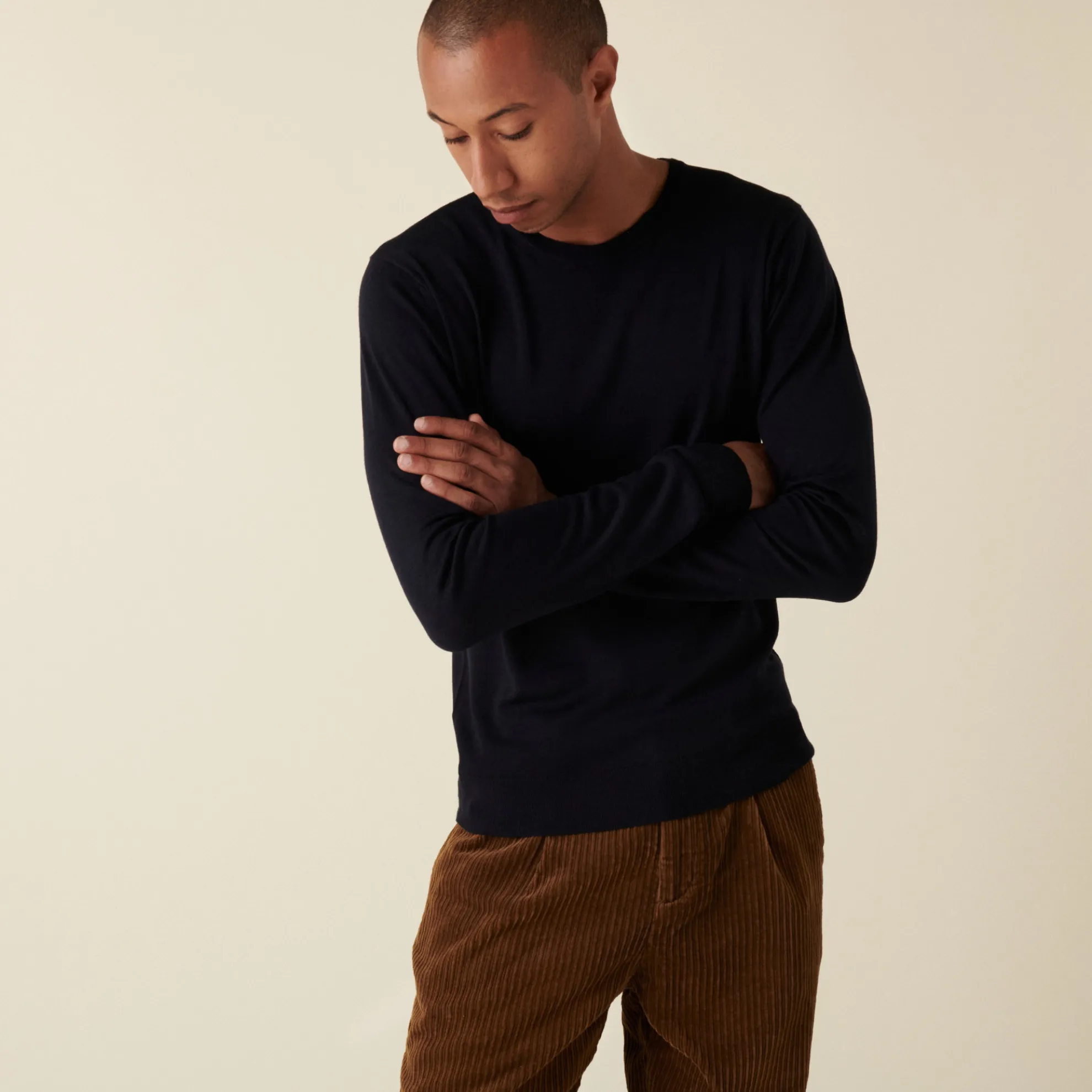 Maison Montagut Pull Col Rond Avec Logo En Laine Merinos - Eddie>Homme Pulls