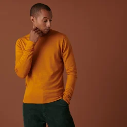 Maison Montagut Pull Col Rond Avec Logo En Laine Merinos - Eddie><noscript><img width=