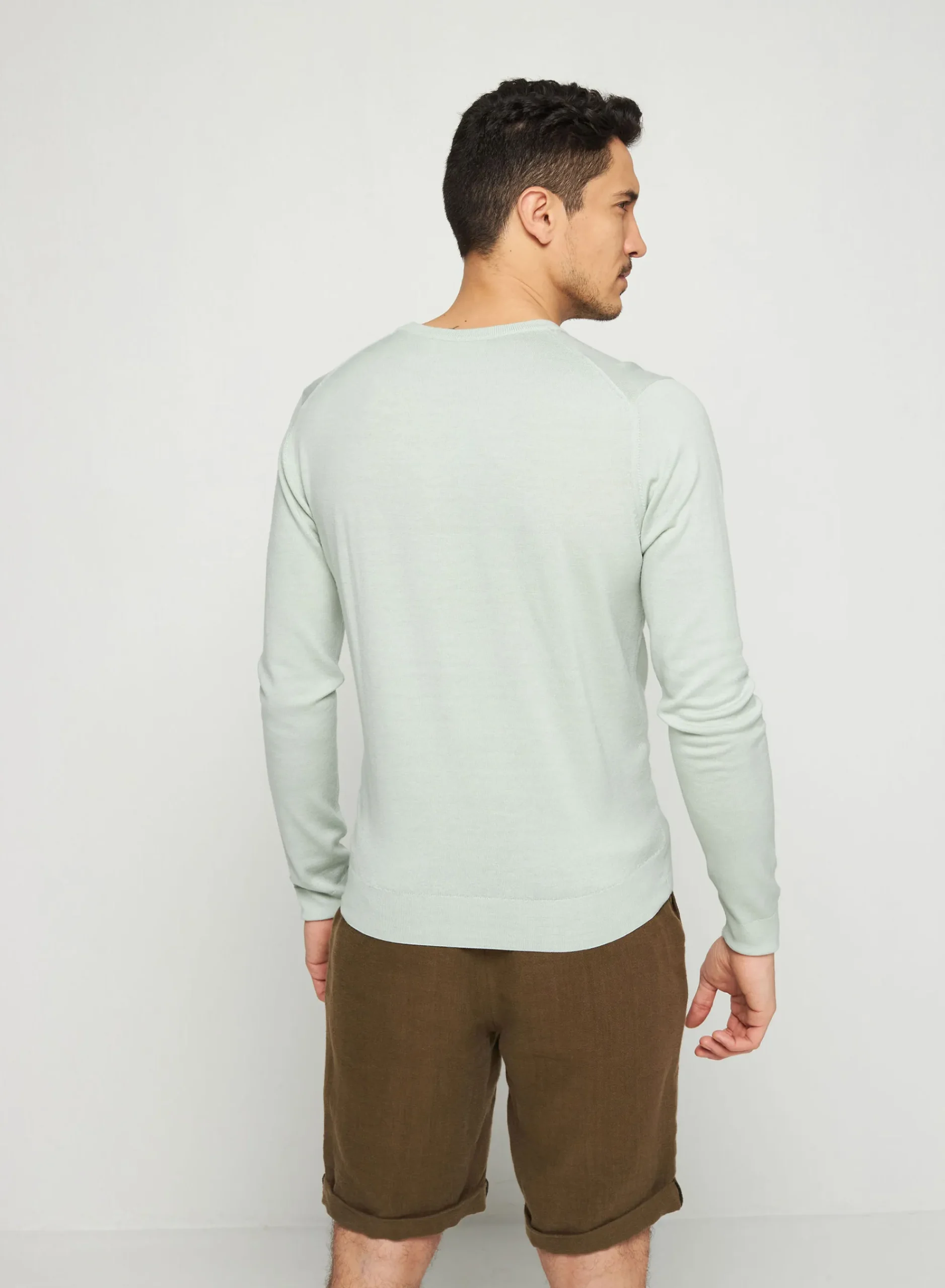 Maison Montagut Pull Col Rond Avec Logo En Laine Merinos - Eddie>Homme Pulls