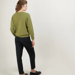 Maison Montagut Pull Col Rond Emmanchures Marteau En Cachemire - Bree><noscript><img width=