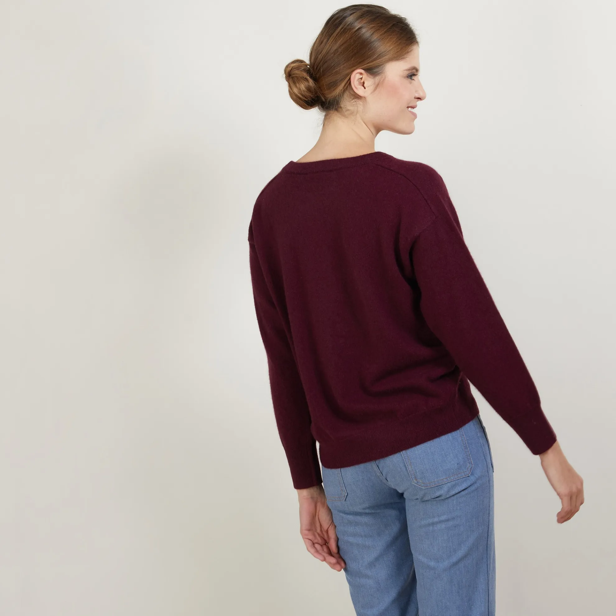 Maison Montagut Pull Col Rond Emmanchures Marteau En Cachemire - Bree>Femme Pulls