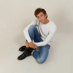 Maison Montagut Pull Col Rond En Cachemire 4 Fils - Liverpool><noscript><img width=