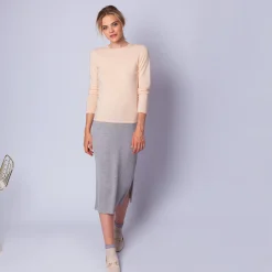 Maison Montagut Pull Col Rond En Cachemire Intemporel - Evana><noscript><img width=