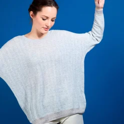 Maison Montagut Pull Col Rond En Cachemire Lin - Ambre><noscript><img width=