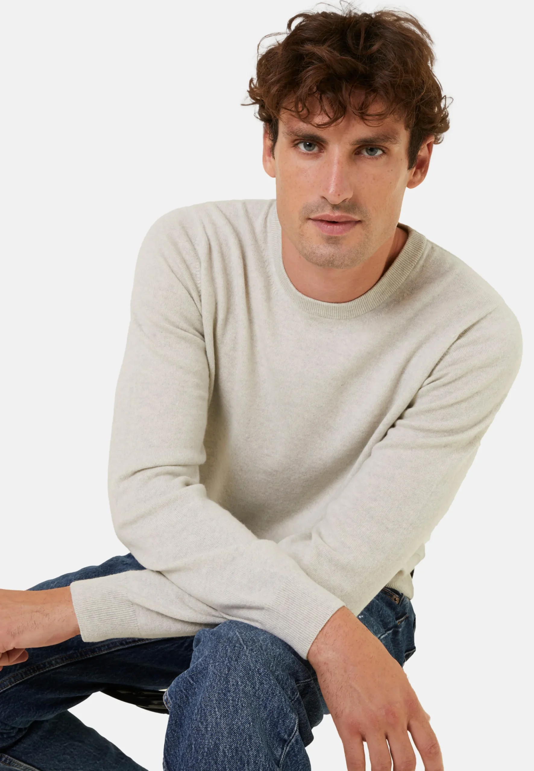 Maison Montagut Pull Col Rond En Cachemire - Evain>Homme Pulls