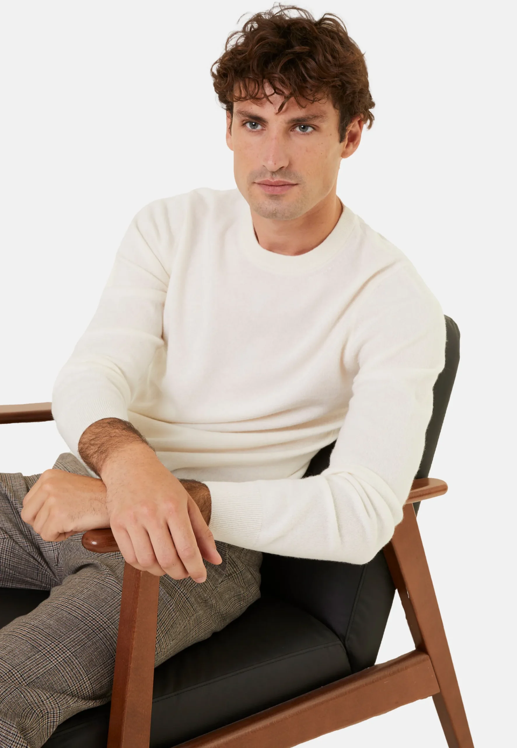 Maison Montagut Pull Col Rond En Cachemire - Evain>Homme Pulls