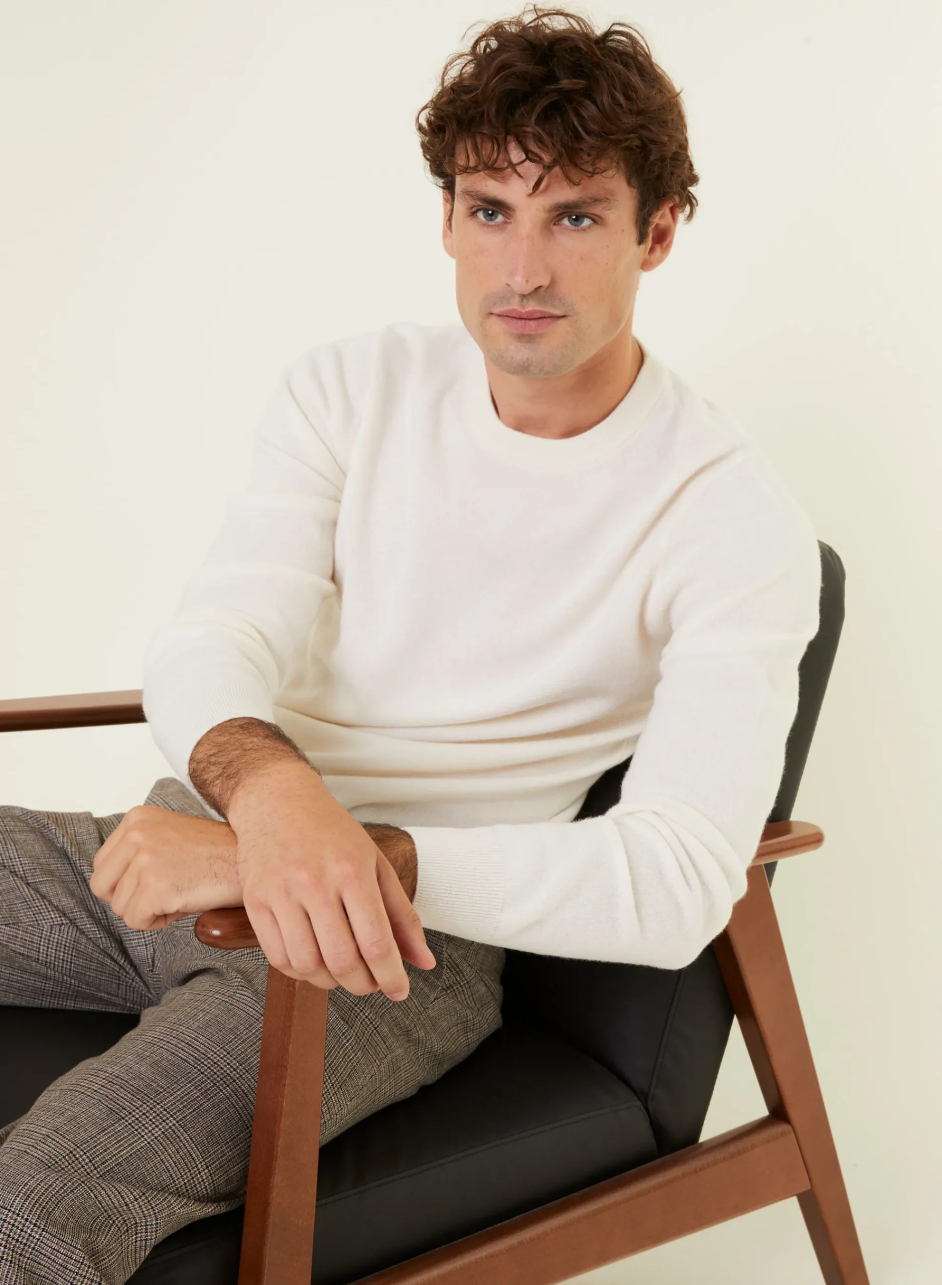 Maison Montagut Pull Col Rond En Cachemire - Evain>Homme Pulls