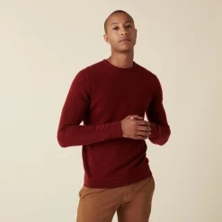 Maison Montagut Pull Col Rond En Cachemire Finitions Roulotees - Ernest><noscript><img width=