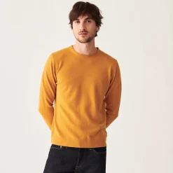 Maison Montagut Pull Col Rond En Cachemire Finitions Roulotees - Ernest><noscript><img width=