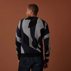 Maison Montagut Pull Col Rond En Cachemire 4 Fils - Adam><noscript><img width=