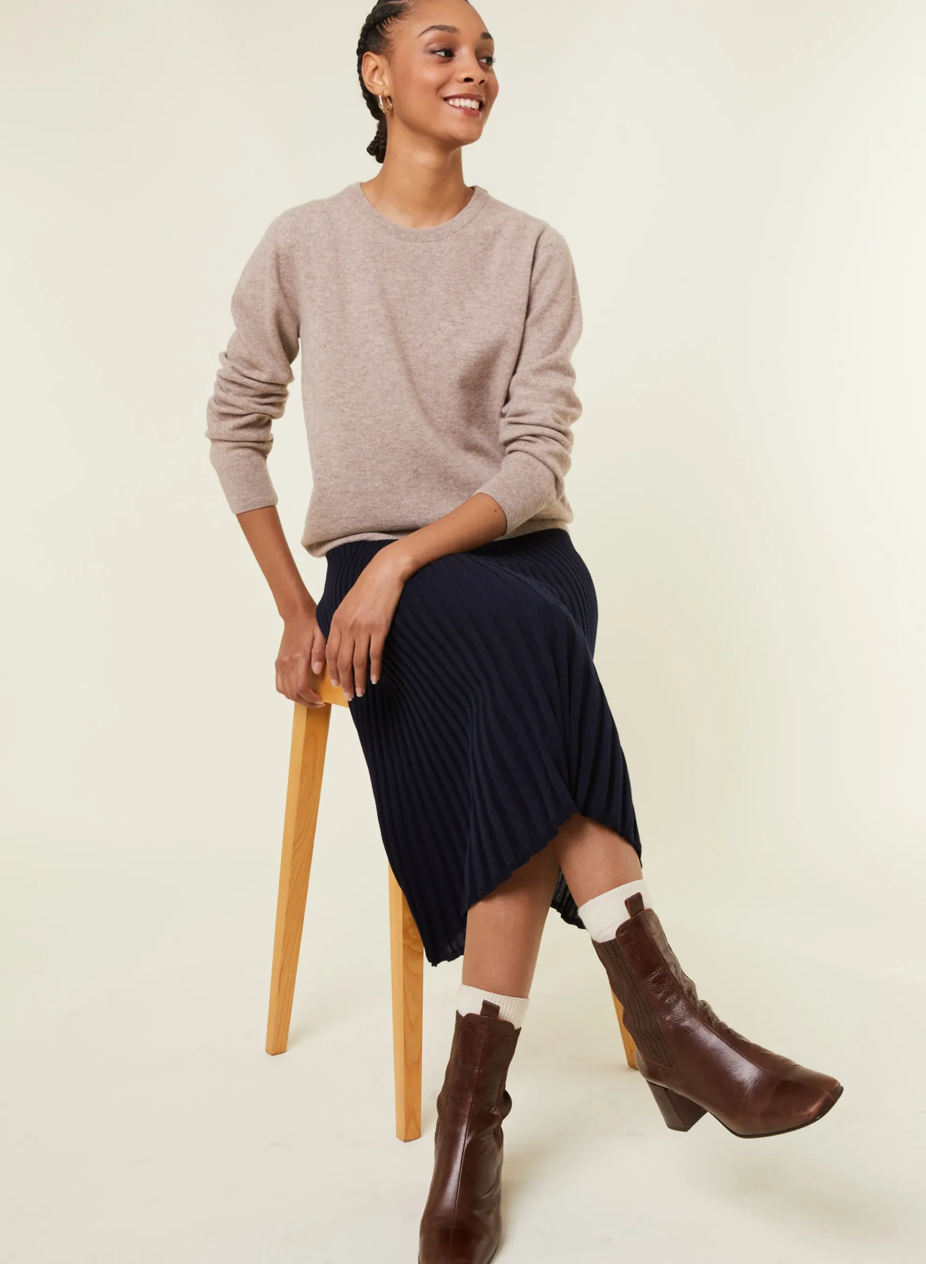 Maison Montagut Pull Col Rond En Cachemire - Abeline>Femme Pulls