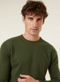 Maison Montagut Pull Col Rond En Cachemire Finitions Roulotees - Ernest><noscript><img width=