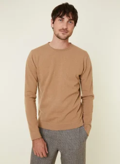 Maison Montagut Pull Col Rond En Cachemire Finitions Roulotees - Ernest><noscript><img width=
