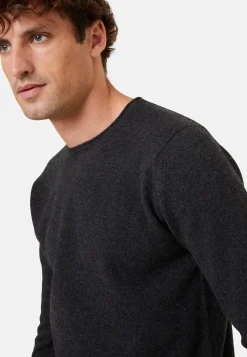 Maison Montagut Pull Col Rond En Cachemire Finitions Roulotees - Ernest><noscript><img width=