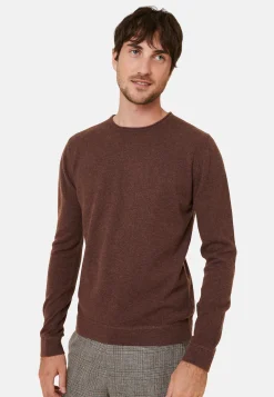 Maison Montagut Pull Col Rond En Cachemire Finitions Roulotees - Ernest><noscript><img width=