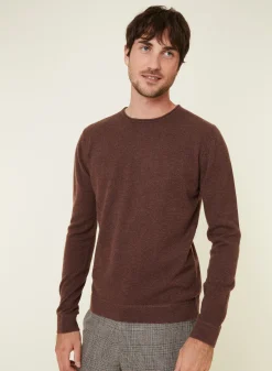 Maison Montagut Pull Col Rond En Cachemire Finitions Roulotees - Ernest><noscript><img width=