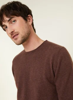 Maison Montagut Pull Col Rond En Cachemire Finitions Roulotees - Ernest><noscript><img width=