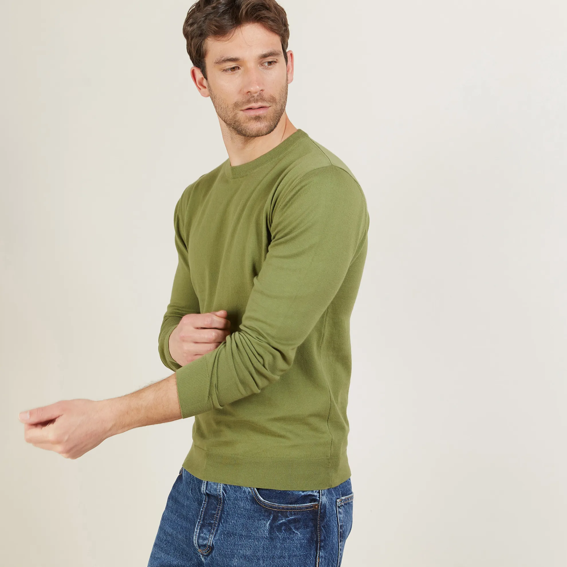 Maison Montagut Pull Col Rond En Coton - Balboa>Homme Pulls