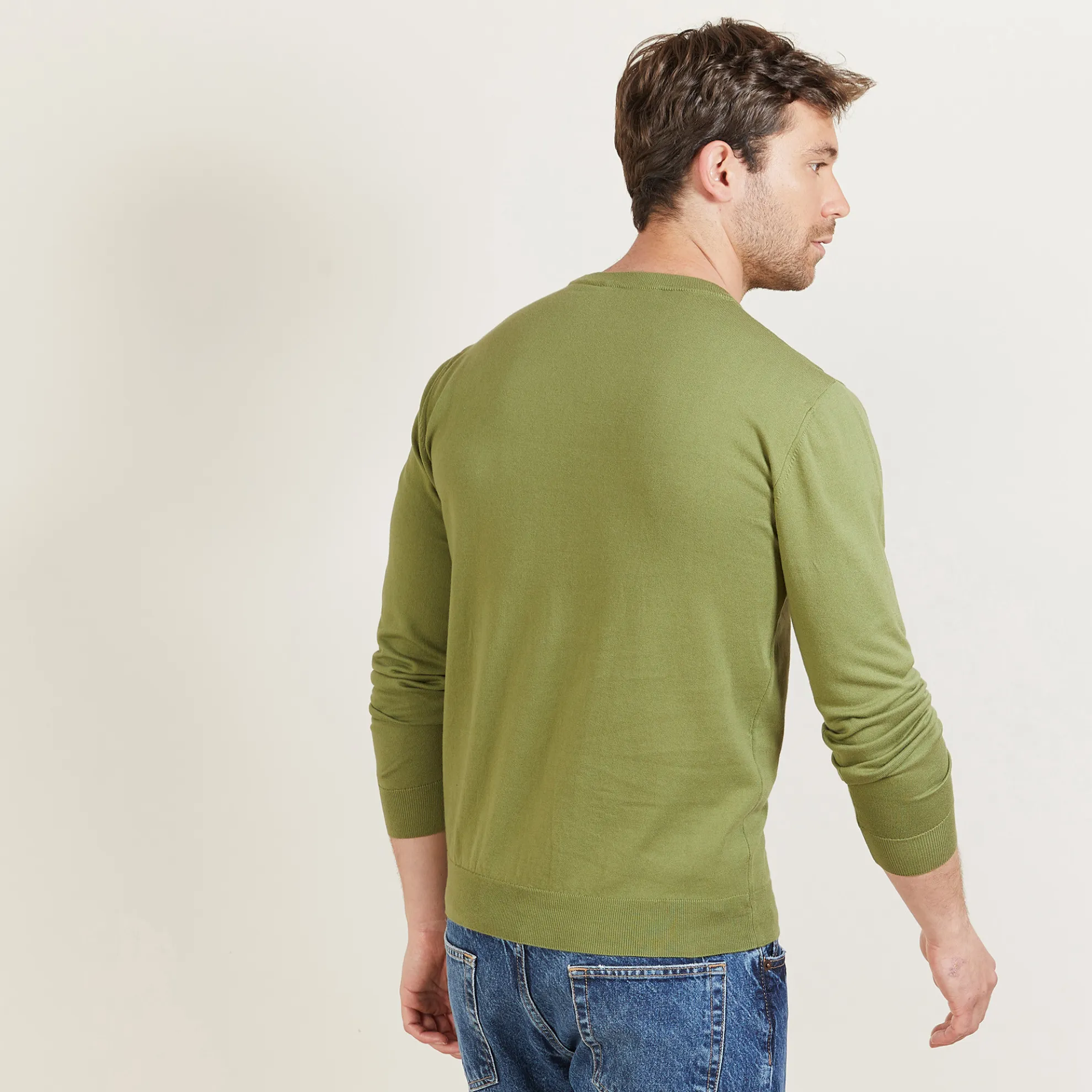 Maison Montagut Pull Col Rond En Coton - Balboa>Homme Pulls
