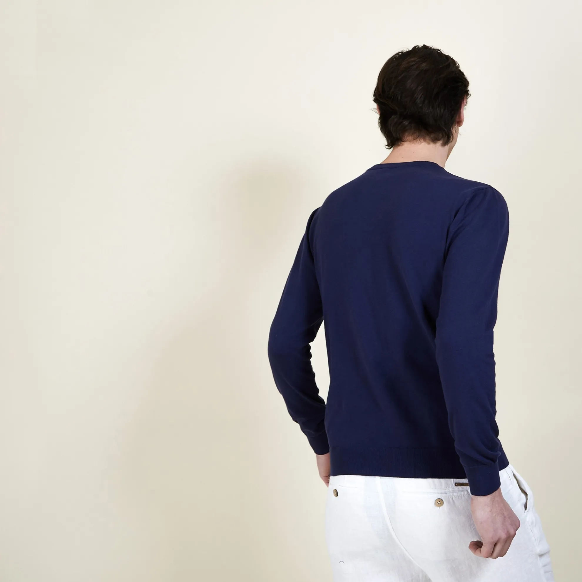 Maison Montagut Pull Col Rond En Coton - Balboa>Homme Pulls