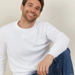 Maison Montagut Pull Col Rond En Coton - Balboa><noscript><img width=