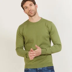 Maison Montagut Pull Col Rond En Coton - Balboa><noscript><img width=