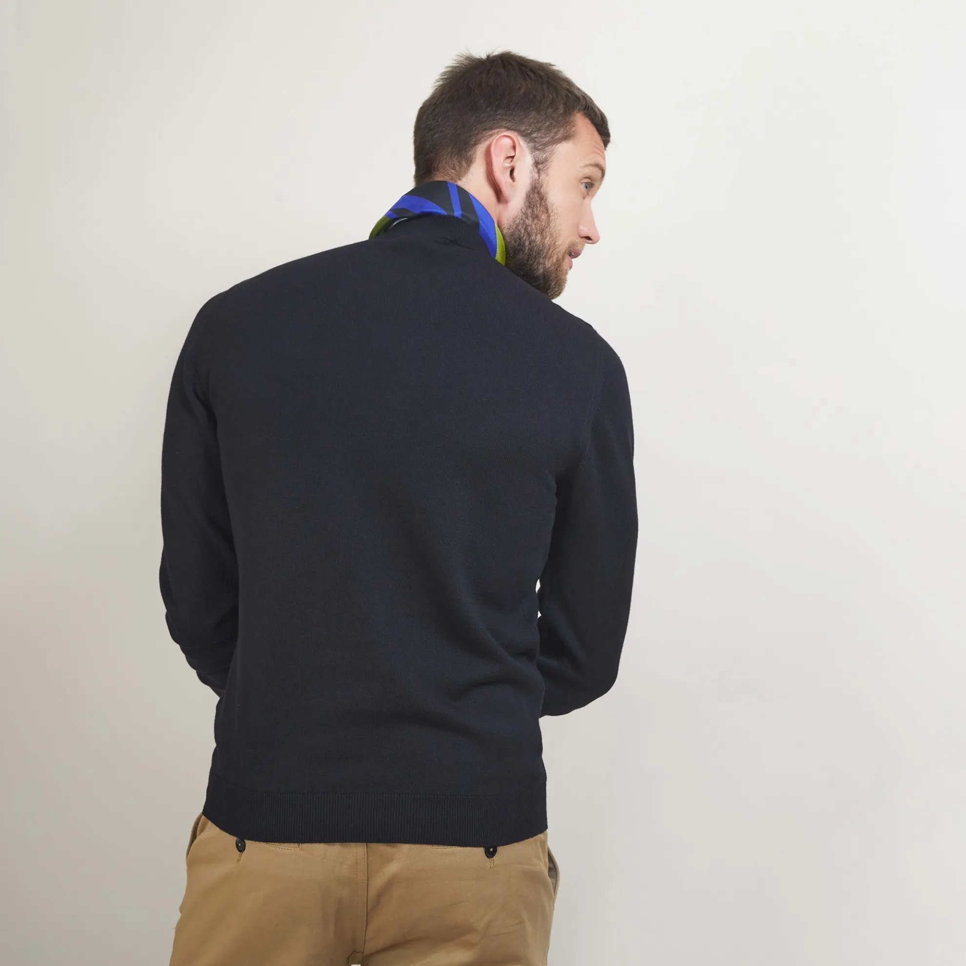 Maison Montagut Pull Col Rond En Coton Cachemire - Burton>Homme Pulls