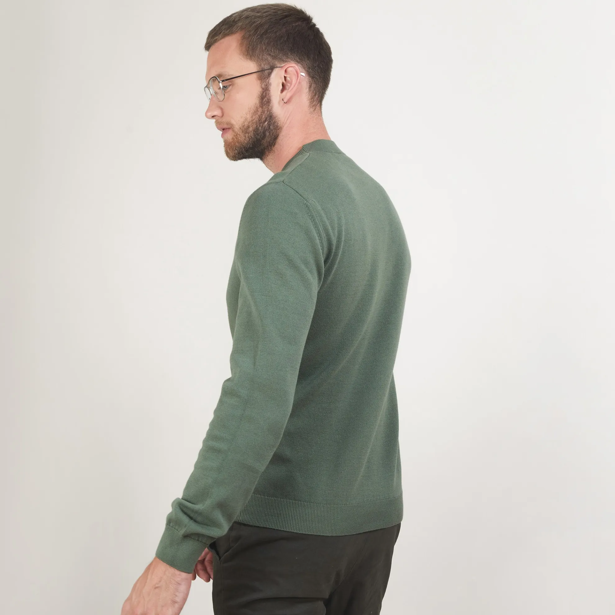 Maison Montagut Pull Col Rond En Coton Cachemire - Burton>Homme Pulls