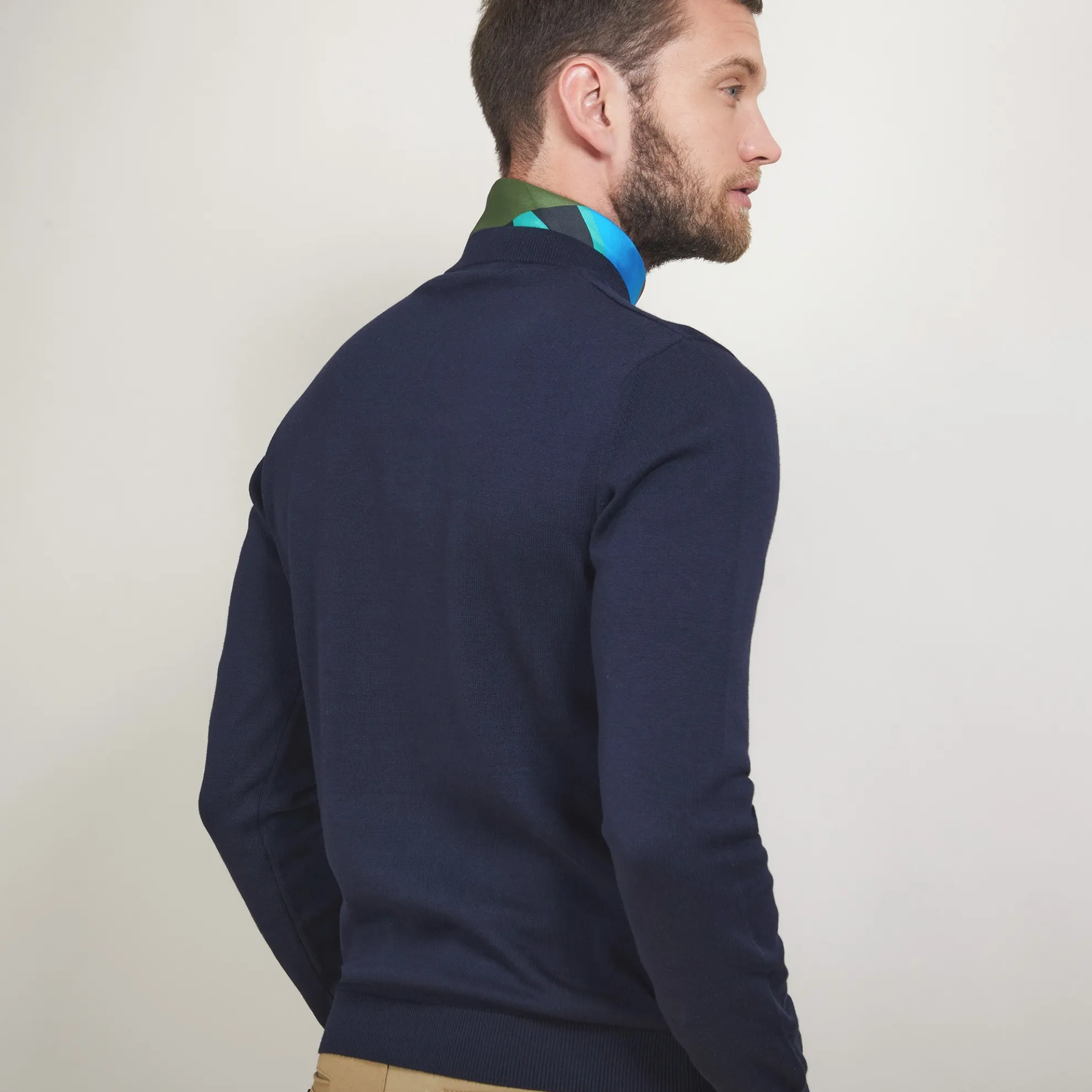 Maison Montagut Pull Col Rond En Coton Cachemire - Burton>Homme Pulls