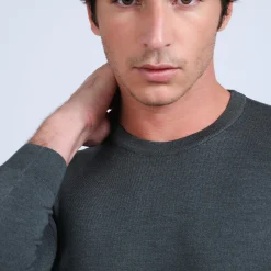 Maison Montagut Pull Col Rond En Laine Et Soie - Barsam><noscript><img width=