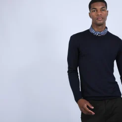 Maison Montagut Pull Col Rond En Laine Et Soie - Barsam><noscript><img width=