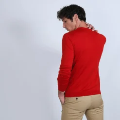 Maison Montagut Pull Col Rond En Laine Et Soie - Barsam><noscript><img width=